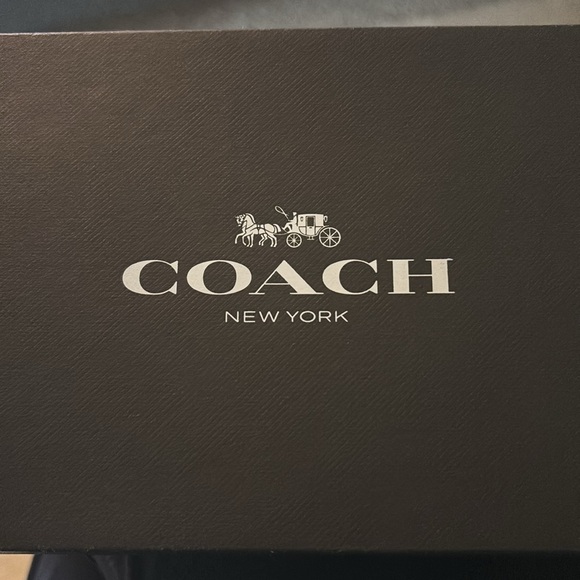 NWT COACH JEAN BASQUIAT SIGNATURE CANVAS CIRCULAR KEYRING ZIP COIN POUCH - Picture 2 of 7